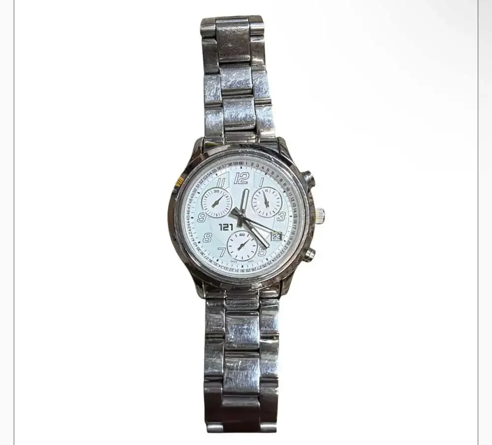 121 The Time Element Men's Chronograph Stainless Steel Wristwatch